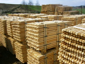 Paliki drewniane - produkcja